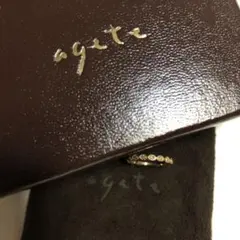 【最終値下げ中】agete K10ダイヤモンド ピンキーリング