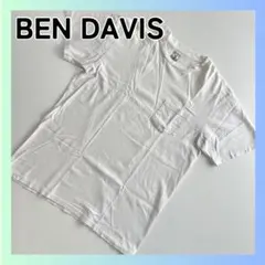 ベンデイビス　BEN DAVIS Tシャツ ホワイト Lサイズ　ポケット付きのサムネイル