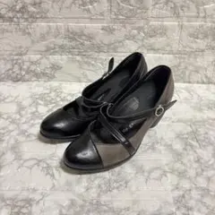 美品✨️◆Re:getA（リゲッタ）バイカラーストラップウェッジパンプス M◆のサムネイル