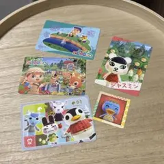 どうぶつの森 トレーディングカード、シール5点セット