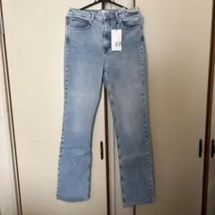 ⭐︎新品未使用タグ付き⭐︎ZARA ライトブルー スリムフレアデニム サイズ40
