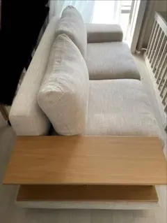 ACTUS BUILD ソファ（バッククッション＋1アーム+ウッドアーム）