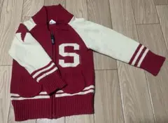 BREEZE ジップアップカーディガン　110センチ