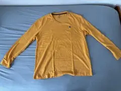 w*o様 【処分価格】マスタード色 Vネック 長袖シャツ