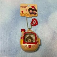 新品タグ付き　モンチッチたまごっちマスコット黄色キーホルダー