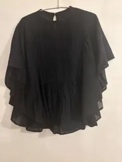KBF 半袖ブラウス ブラック