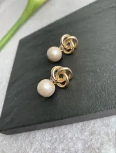 ゴールド パール イヤリング