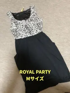 ROYAL PARTY ハイウェストノースリーブワンピース