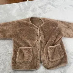 フリースジャケット 130サイズ ブラウン