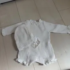 ベビー ロンパース ボンネット セット