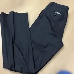 メンズ スラックス パンツ ブラック　ストライプ