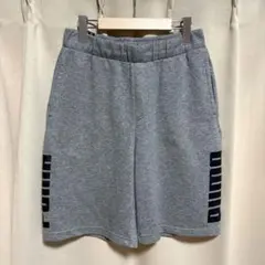 y072303 puma ハーフパンツ M ショートパンツ グレー ロゴスポーツのサムネイル