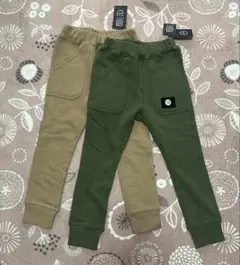 ZERO standerdカーキとベージュの長ズボン110㌢