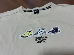 Reebok スニーカー刺繍 Tシャツ ベージュ160のサムネイル