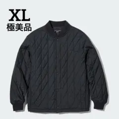 ユニクロ ウォームパデッド キルティングジャケット ブラックXL 極美品