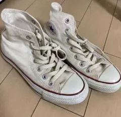 Converse ハイカット　アイボリー　23cm