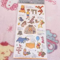 大人の図鑑シール　くまのプーさん シールセット　カミオジャパン　正規品