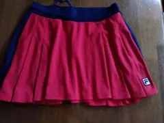 FILA プリーツスカート 赤・紺　スコート　レディースＳ