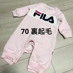 FILA ピンク ロンパース 70 裏起毛