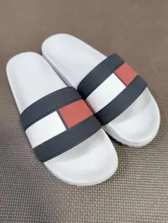 美品 TOMMY HILFIGER サンダル ホワイト 26cm - メルカリ