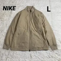 ☆ナイキ　ゴルフウェア　中綿入り　ジップアップ　ブルゾン　刺繍ロゴ　Lサイズ