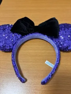 紫色スパンコールカチューシャ(ミニー)