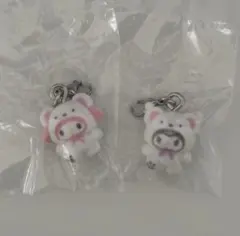 ふわふわスノー サンリオ マイメロ クロミ ガチャガチャ めじるしアクセサリー