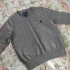 未使用に近い　Polo Ralph Lauren グレー セーター 2T