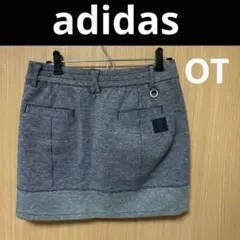 美品 usedadidasゴルフスカート LL(OT) グレー スウェット