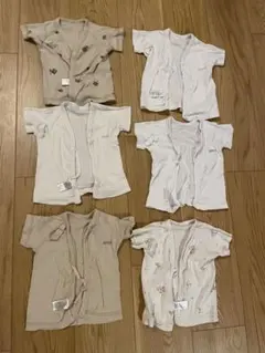 プッパプーポ　PUPPAPUPO ベビー短肌着　６点セット