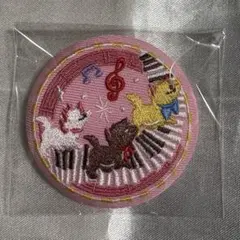 ディズニー 刺繍缶バッジ おしゃれキャット