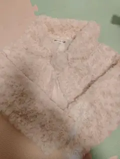 ファー素材ジャケット 130cm クリーム色