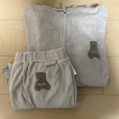 ジェラートピケ　くま　上下セットアップ