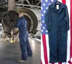 米軍実物 NAVY ユティリティカバーオール 44L FR 難燃 つなぎ 158