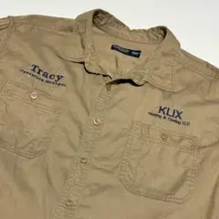 2XL faded glory ワークシャツ　メンズ　アメリカ古着　オーバー