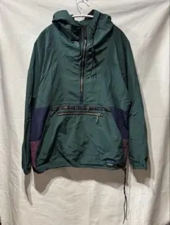 80-90's L.L.Bean ナイロンアノラックパーカー グリーン