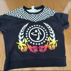 ZUMBA フィットネスウェア トップス 黒 チェッカー柄のサムネイル