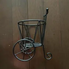 ミニチュアカート 置物 ブラック アイアン