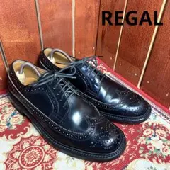 [美品] REGAL ウイングチップ　メダリオン2589676 24.5EE