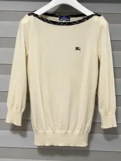 BURBERRY BLUELABEL 薄手　七分袖 ニット