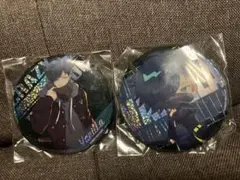 《2種セット》crazy raccoon ホログラム缶バッジ バニラ