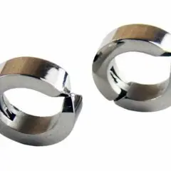 【送料無料】イヤーカフ チタン フェイク ピアス 13mm シルバー