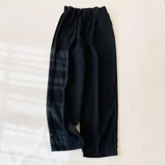 【美品】evam eva　リネンコットン タック ワイド パンツ　近年モデル