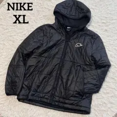NIKE ナイキ 中綿ジャケット 黒 ブラック ジップアップブルゾン XL