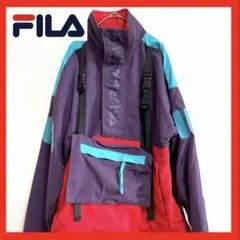 【極美品】FILA ナイロンジャケット　マルチカラー　S