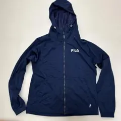 FILA フード付きネイビーウィンドブレーカー