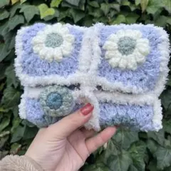 お花モチーフ、ブックケース　ミントグリーン