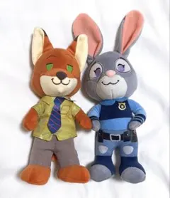 ズートピア ぬいぐるみマスコット ニック ジュディ ロフト限定 - メルカリ