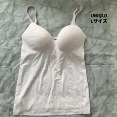 【UNIQLO】ユニクロ　エアリズムシームレスVネックブラキャミソール　ピンク