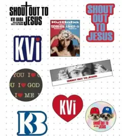 kvibaba shout out jesus sticker ステッカー　2点 kvibaba shout out jesus sticker ステッカーセット - メルカリ